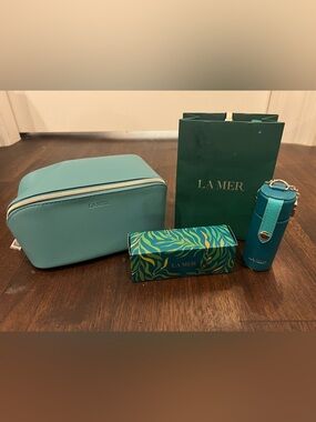 La Mer Lip Balm Case and Makeup Bag